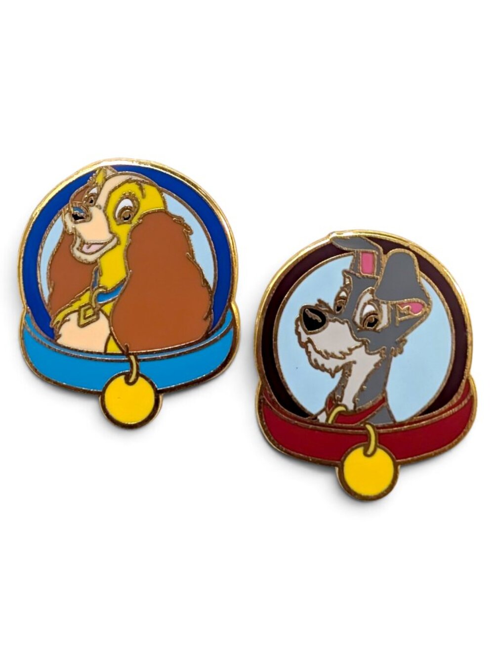Lady and the Tramp Disney Pins: Dog Collars